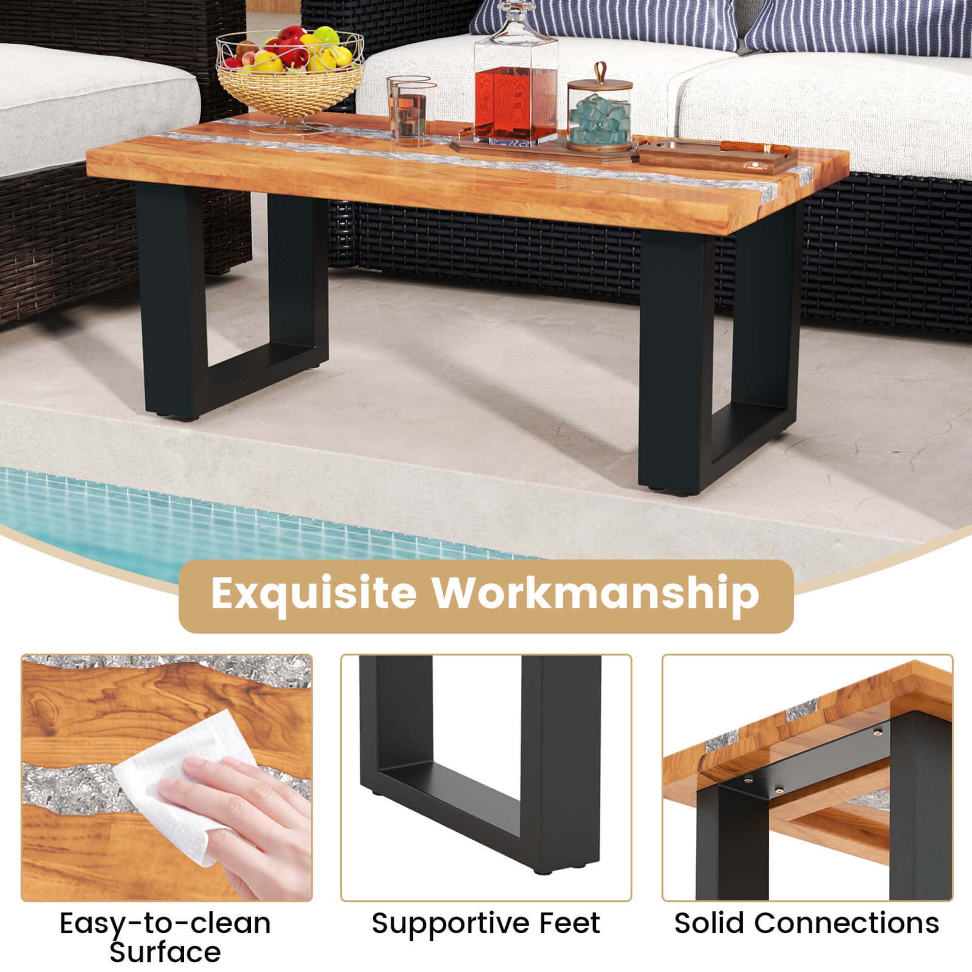 Costway HCST04617 Patio-Tables - View #4