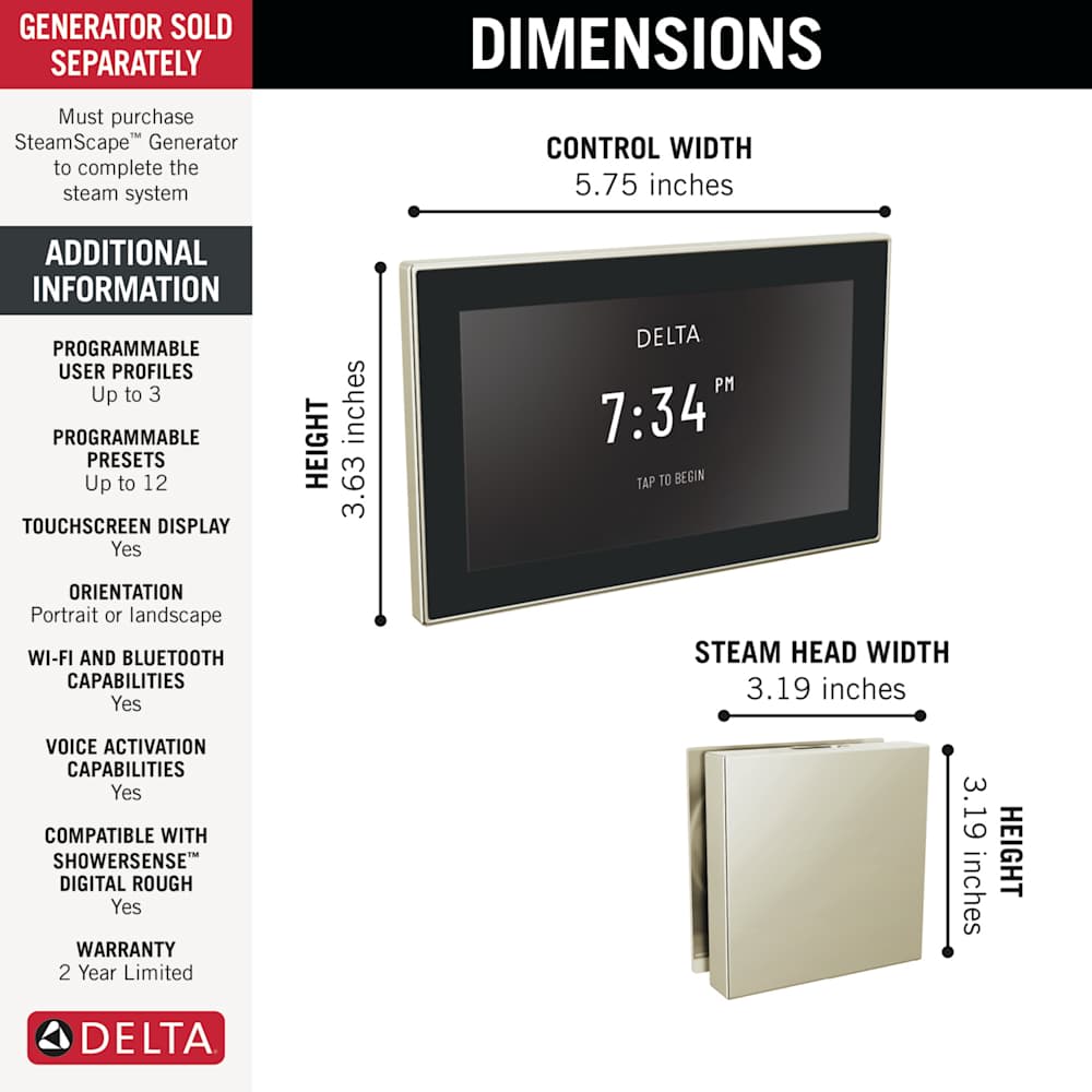 Delta 5CH-550L-PN-PR Steam-Showers - View #4
