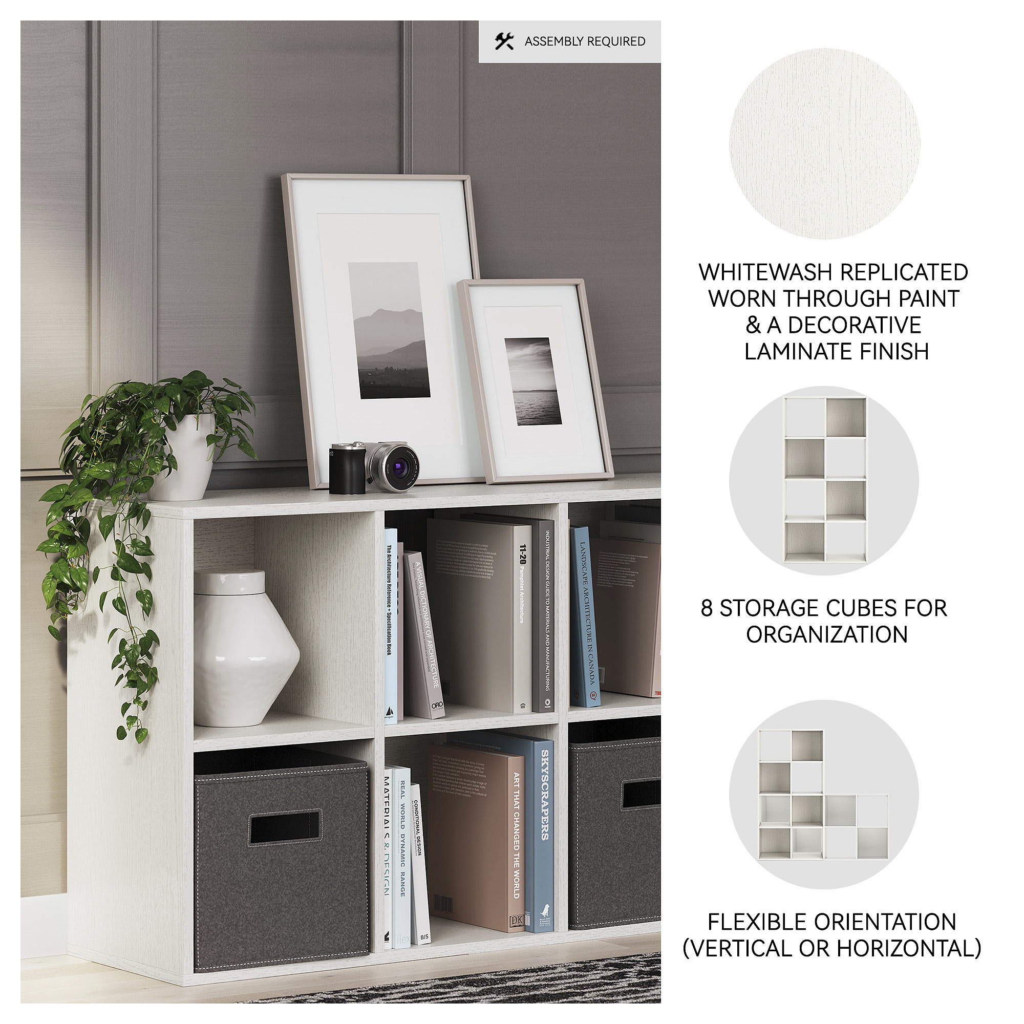 Signature Design by Ashley EA1024-4X2 Laminate-Storage-Cubes - View #3