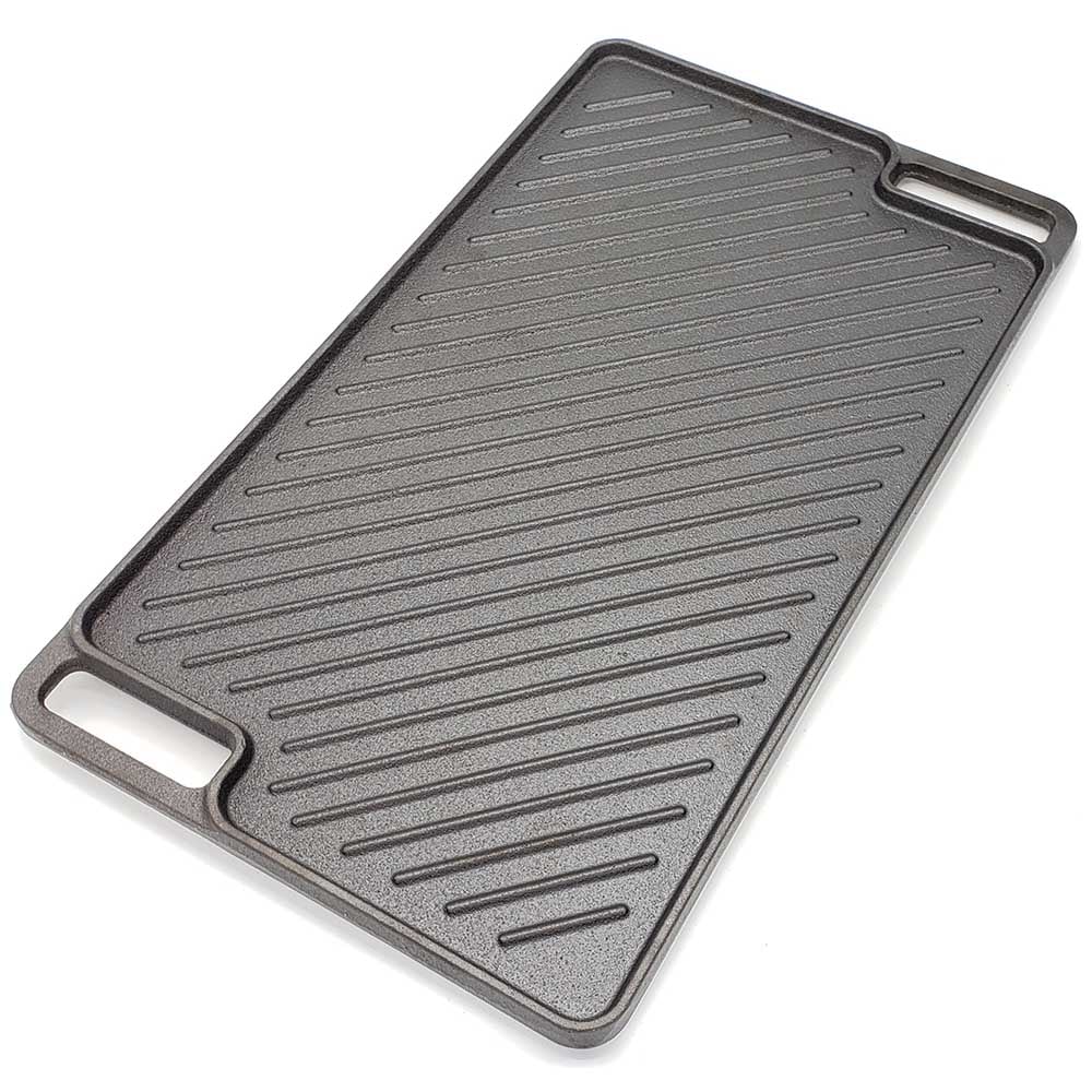  CUKOR Cast iron Griddle,Stove Top Griddle on Gas Grill, 17.13  x 9.06 Camping Griddle,Double Burner Pre-Seasoned Griddle For  Outdoor/Indoor: Home & Kitchen