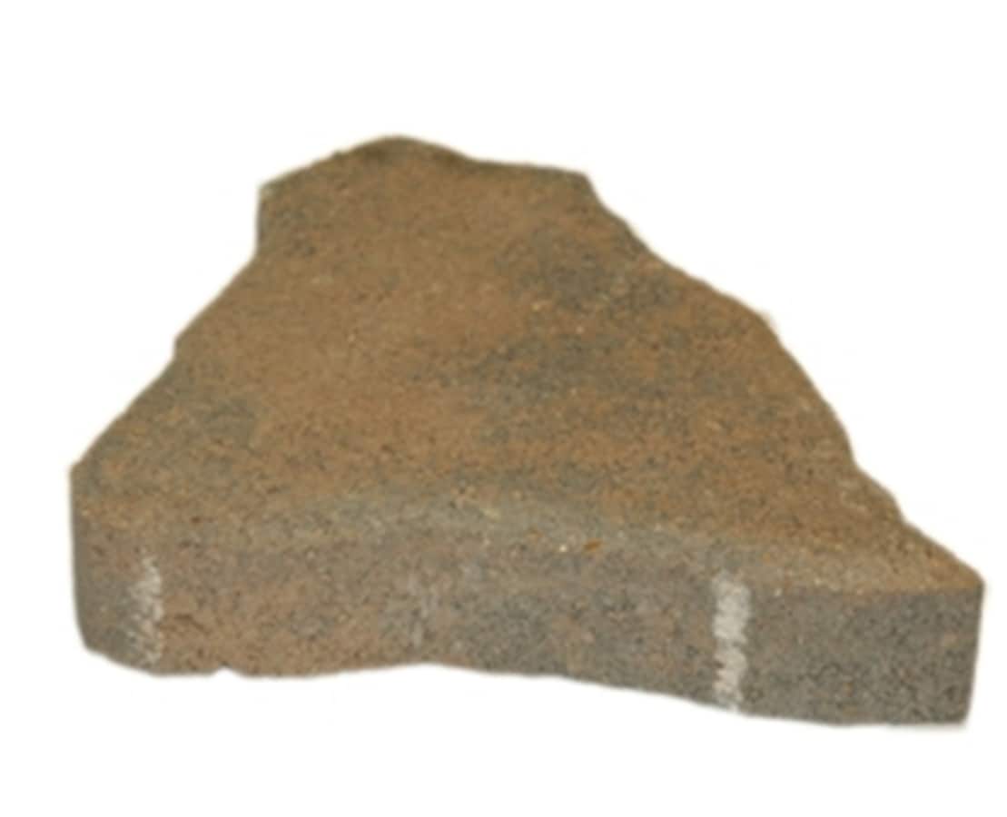 Country Stone 12-64 12-in L x 8-in W x 2-in H Irregular Tan/Black Concrete Patio Stone