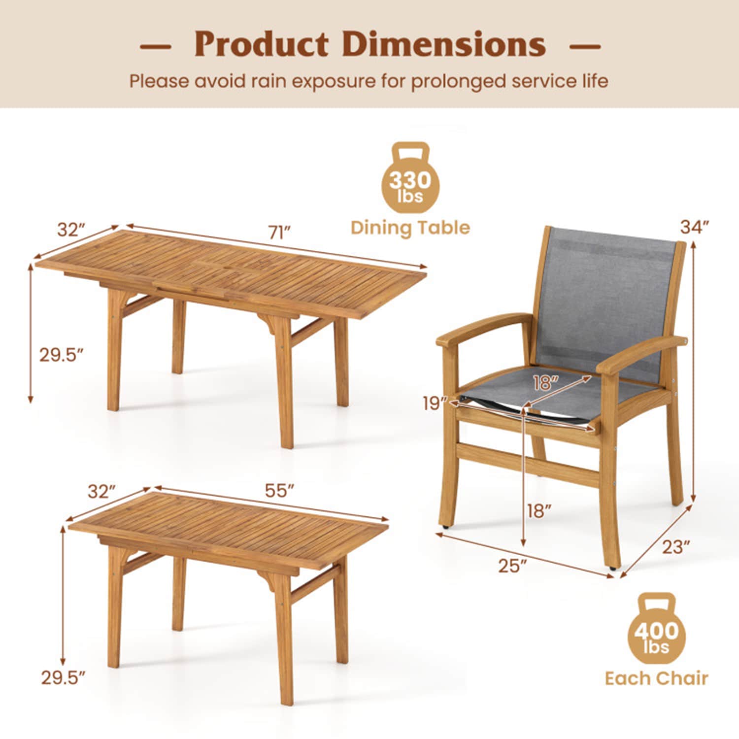 Mondawe MO-HW73614BN2 Patio-Dining-Sets - View #10
