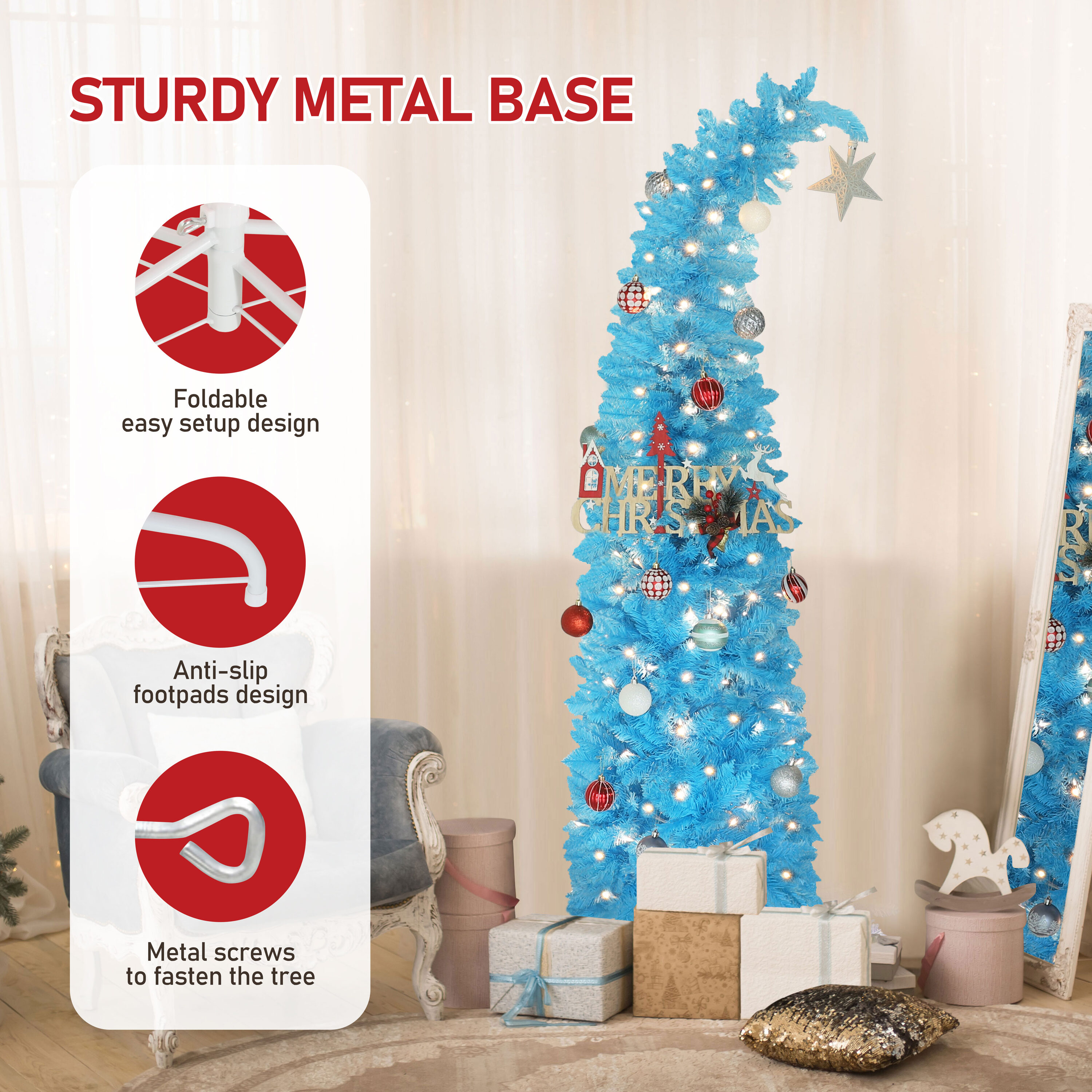 VEIKOUS HP-1001-D1 Artificial-Christmas-Trees - View #5