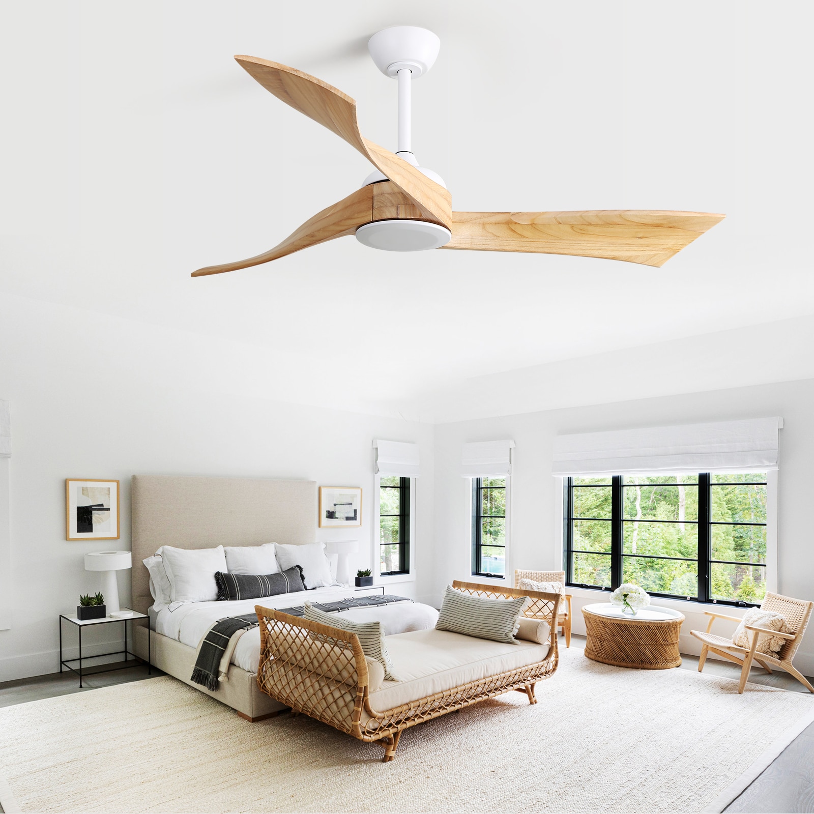 Sofucor L-52K012-WH-WD-YM60W Ceiling-Fans - View #3