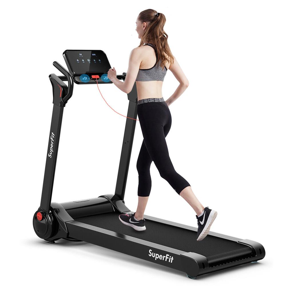  Home Foldable Treadmill with Incline, Folding Treadmill for  Home Workout, Electric Walking Treadmill Machine 15 Preset or Adjustable  Programs 265 LB Capacity MP3 : Sports & Outdoors