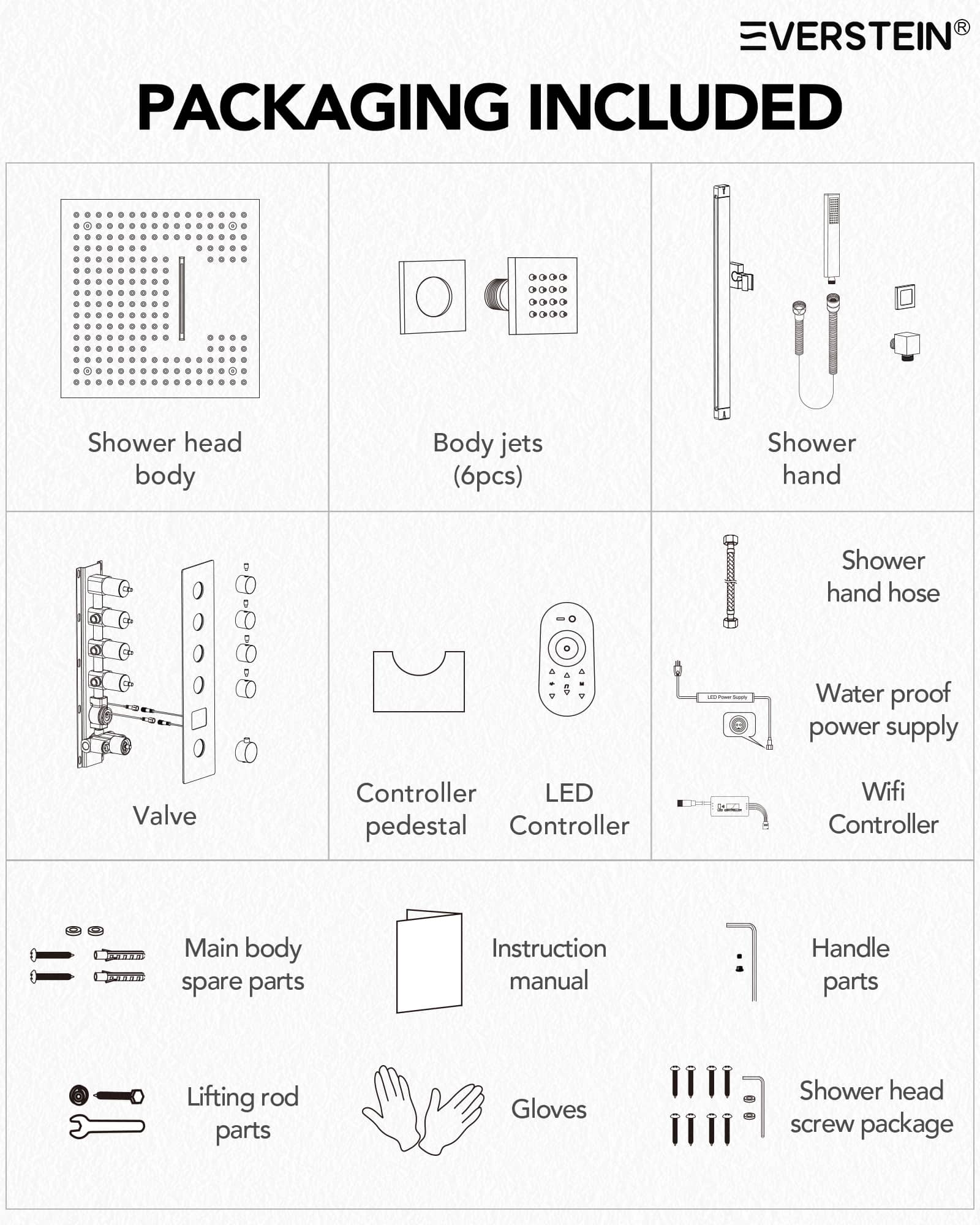 EVERSTEIN SFS-1027-NK16 Tub-Shower-Faucets - View #13