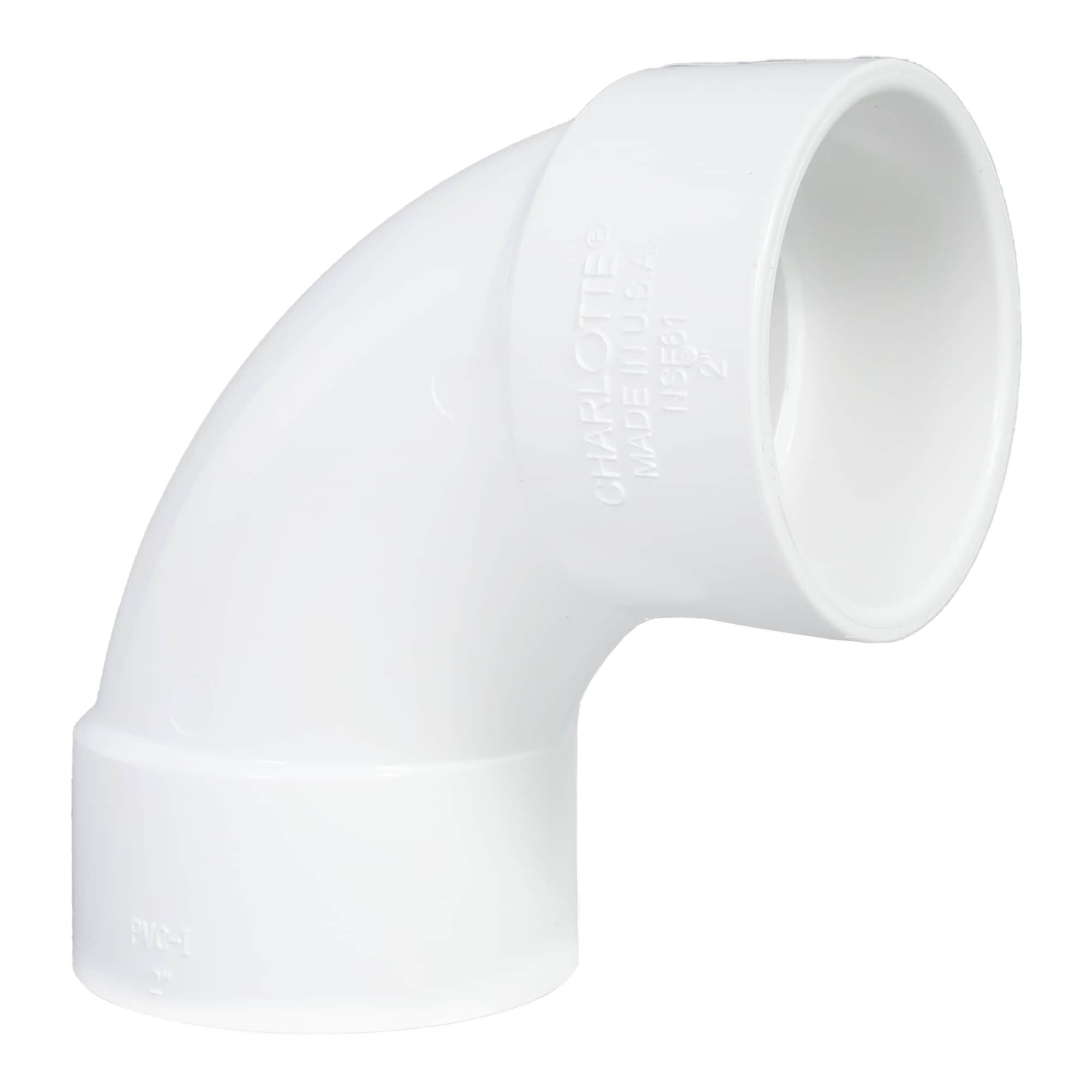 Charlotte Pipe PVC 02305  1600HC 2-in Dia PVC S40 Pool Swp Elbw