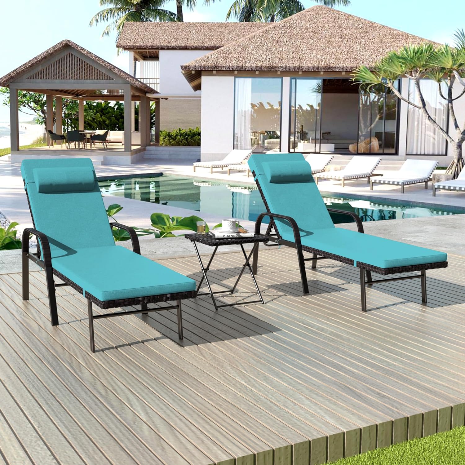 ALAULM LS-ARMTC-BLUE Chaises-Settees - View #8