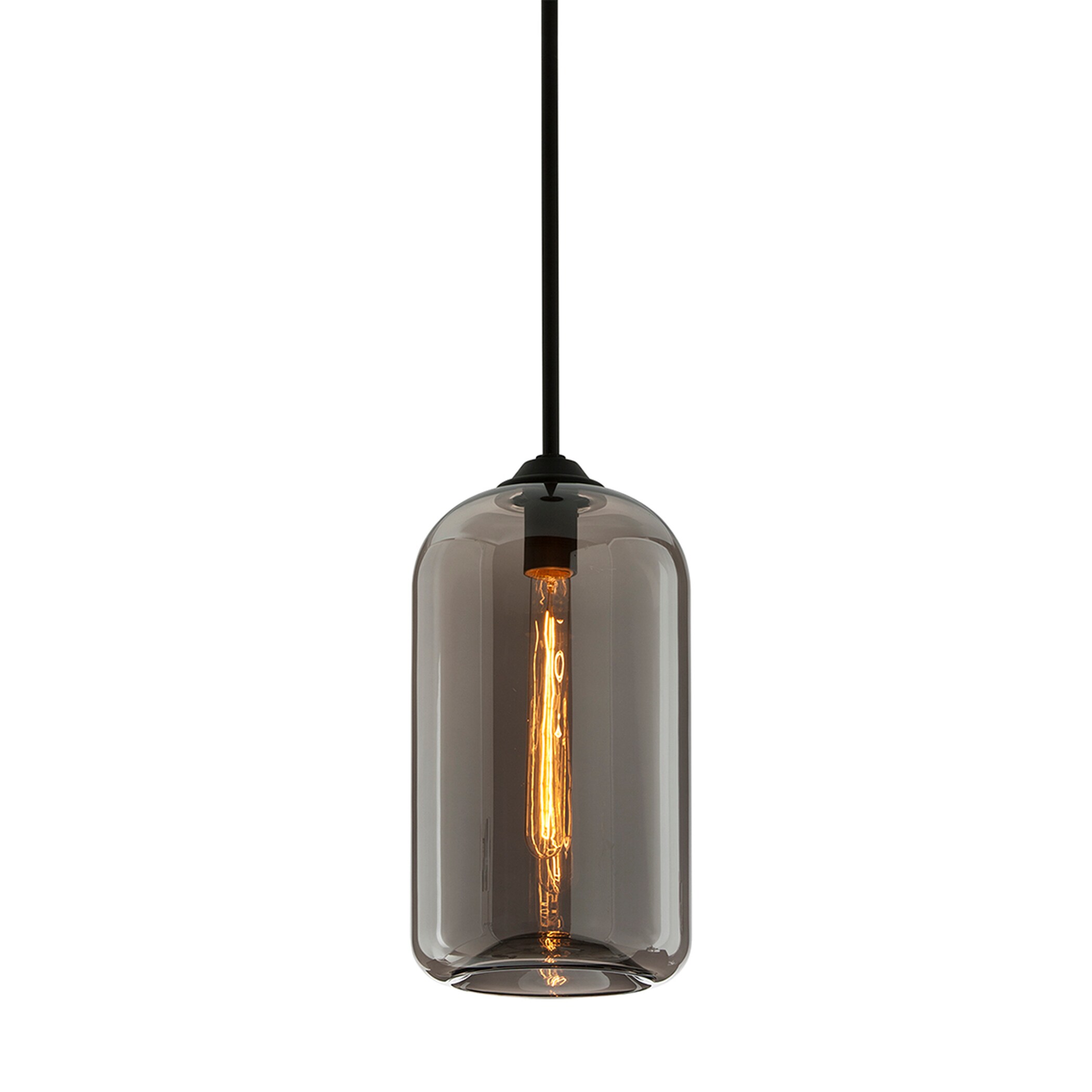 Troy Lighting F5581 District Satin Black Modern/Contemporary Geometric Hanging Pendant Light
