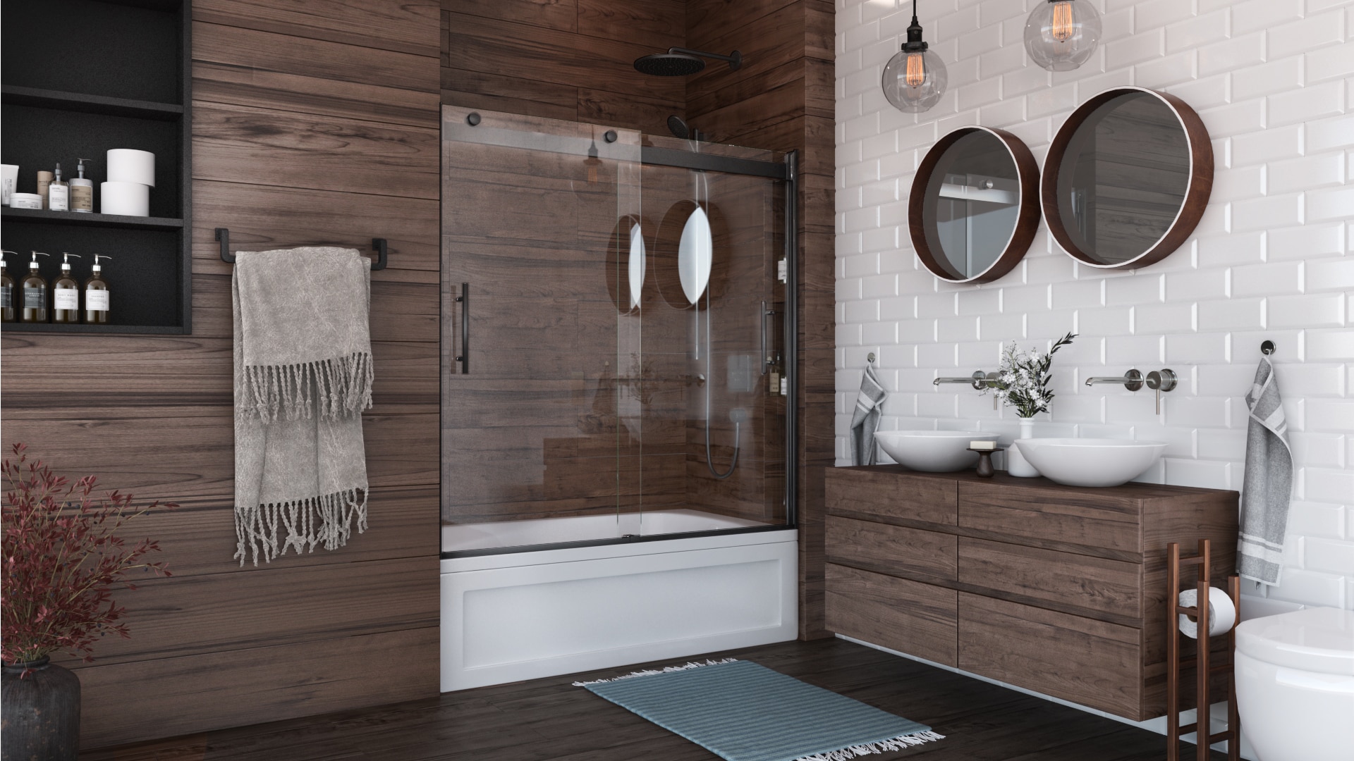 Holcam L2BTEMBLCLR6060EC2 Bathtub-Doors - Thumbnail View #2