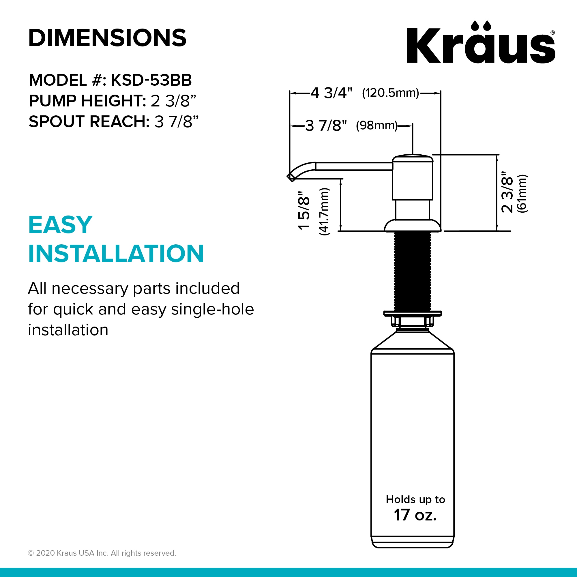 Kraus KSD-53BB Soap-Lotion-Dispensers - View #5