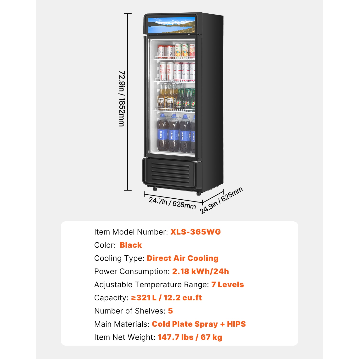 VEVOR SCDMBLMBXDDX06594V1 Commercial-Refrigerators - View #5