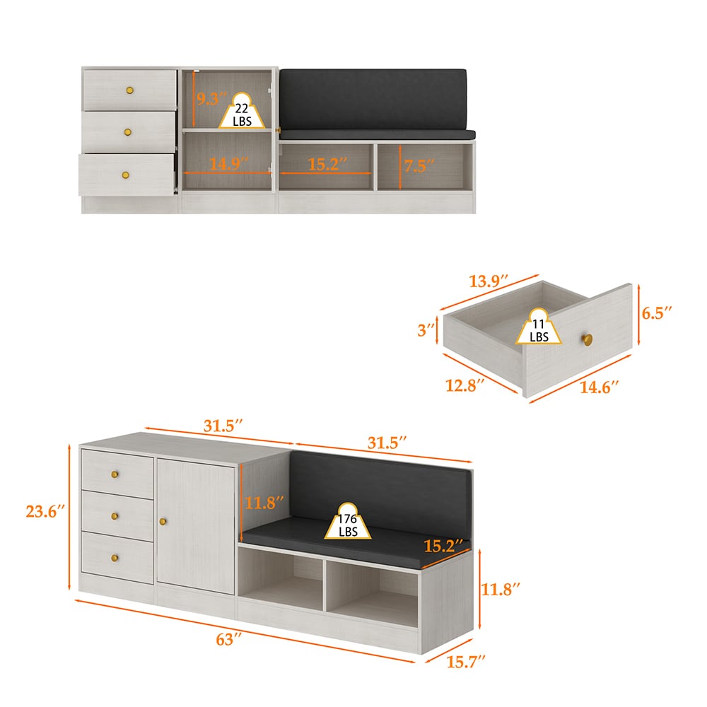 Homsee V-KF150187-01 bench - View #13