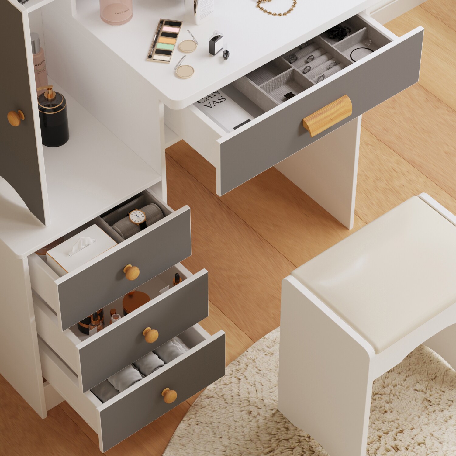 FUFU&GAGA LJY-WFJWL0096-01 Bedroom-Vanities - View #6