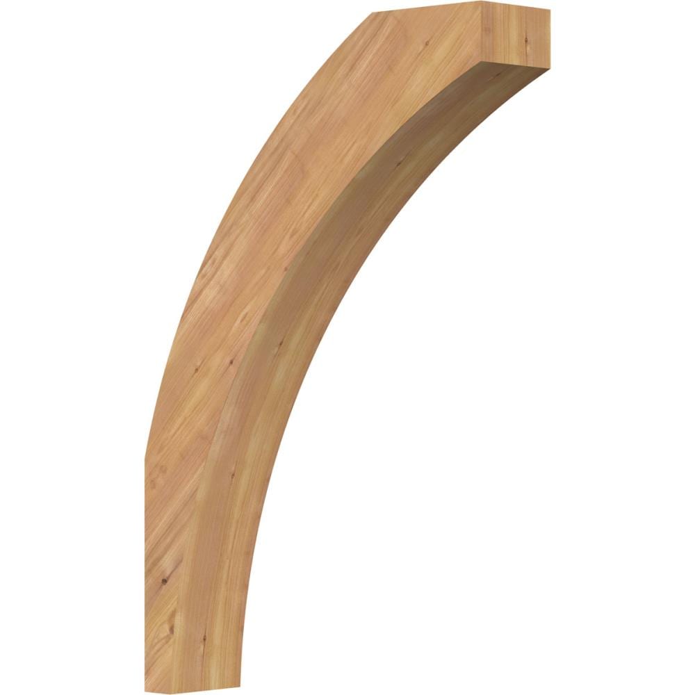 Ekena Millwork BRC06X24X36THR00SWR 5-1/2-in x 24-in x 36-in Western Red Cedar Unfinished Wood Thorton Smooth Knee Brace