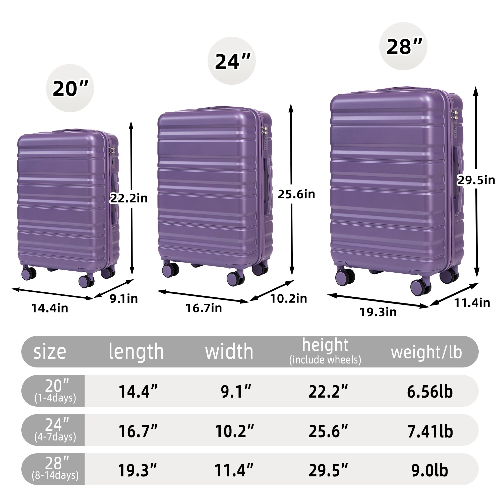 ModernLuxe L3P-W2787P342133 Luggage-And-Luggage-Sets - View #2