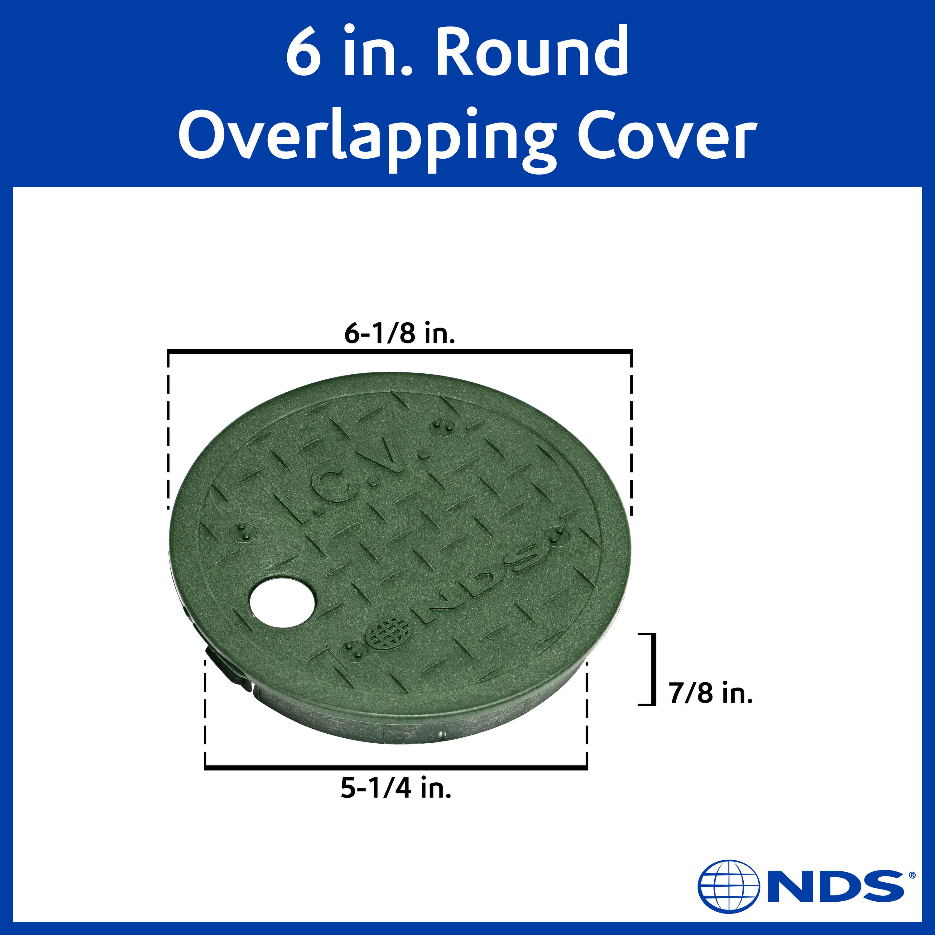 NDS 6-in W x 1-in H Round Valve Box 107C at Lowes.com