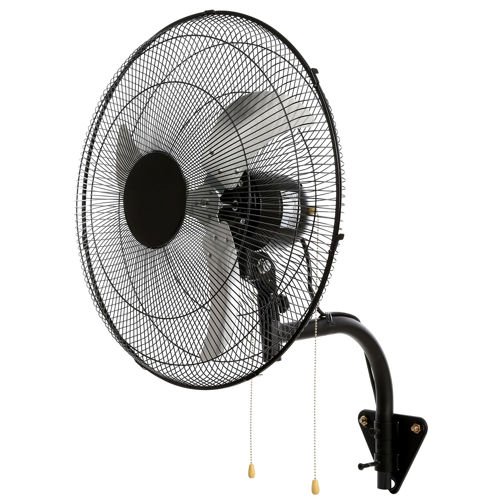 Dimakai 2 Pack 20 Inch Black Wall Mount Fan Oscillating 3 Speed High Velocity Max 4650 CFM Industrial Fan Indoor Commercial Residential for Warehouse Greenhouse Workshop Basement Garage