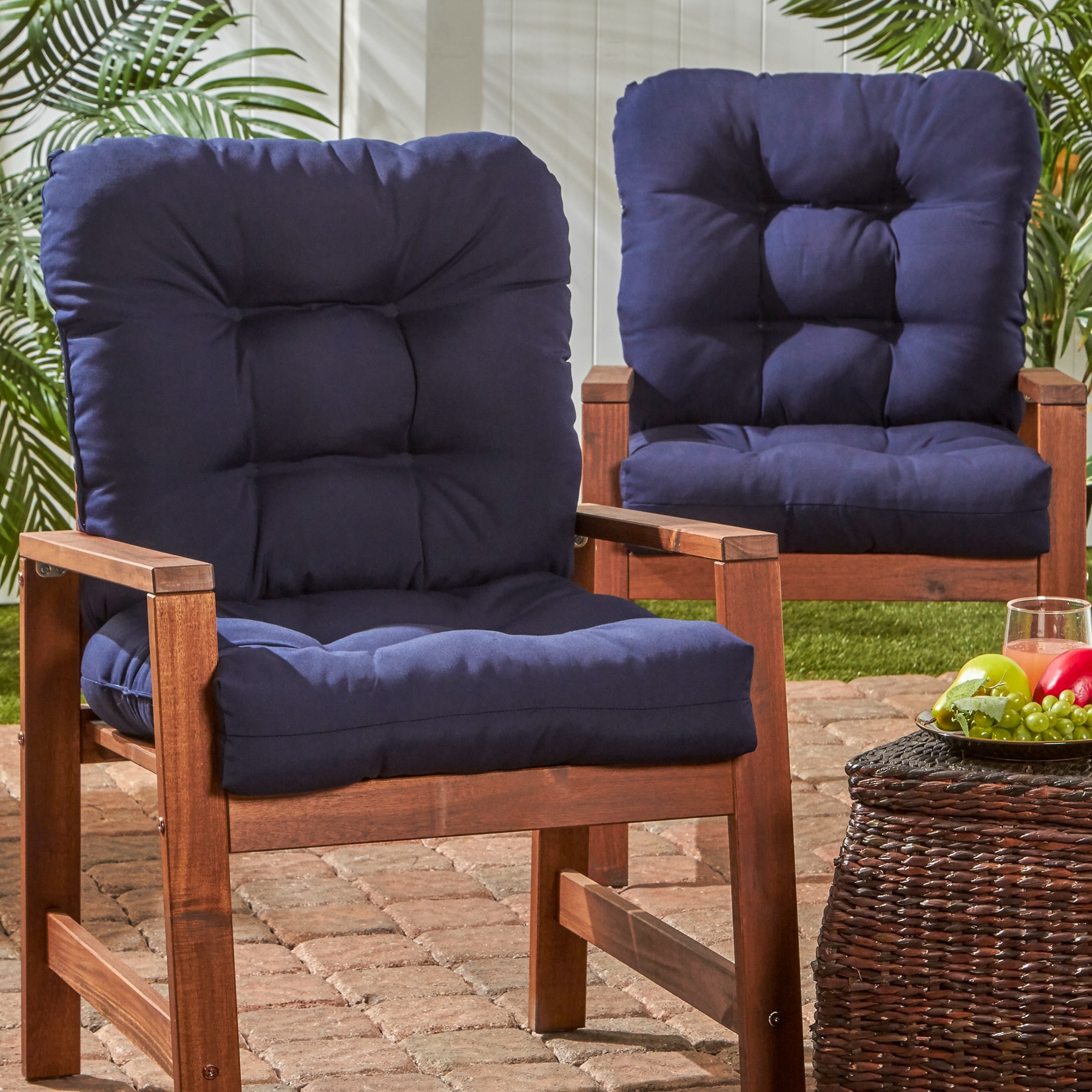 Greendale Home Fashions OC6815S2-NAVY Patio-Furniture-Cushions - View #7