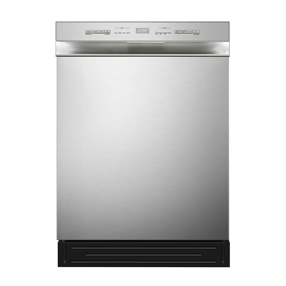 Midea MDF24P2BST 24-in Front Control Built-in Dishwasher ( Stainless Steel ) ENERGY STAR, 52-Decibel Standard Sound Level