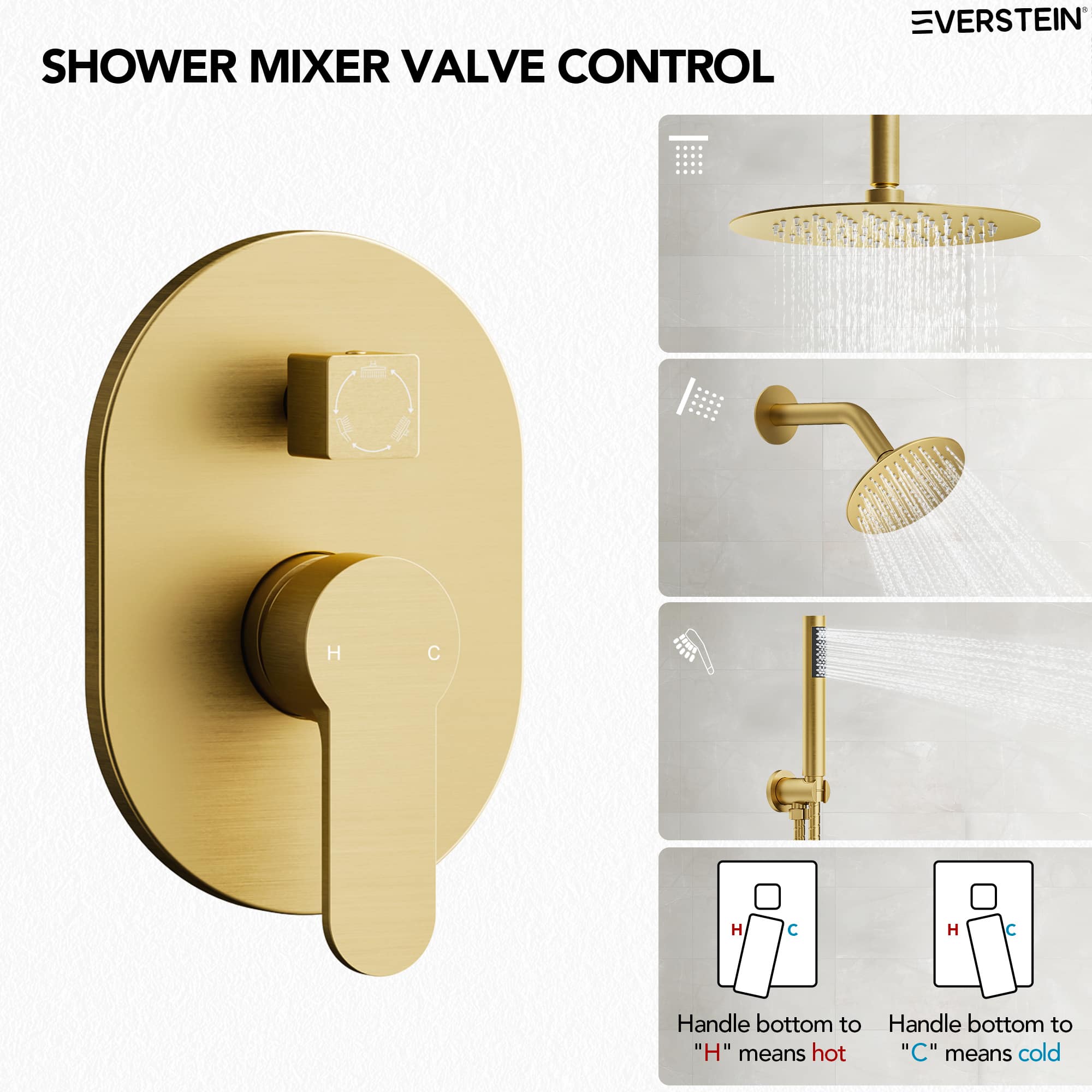 EVERSTEIN SFS-1057-GD10 Tub-Shower-Faucets - View #5