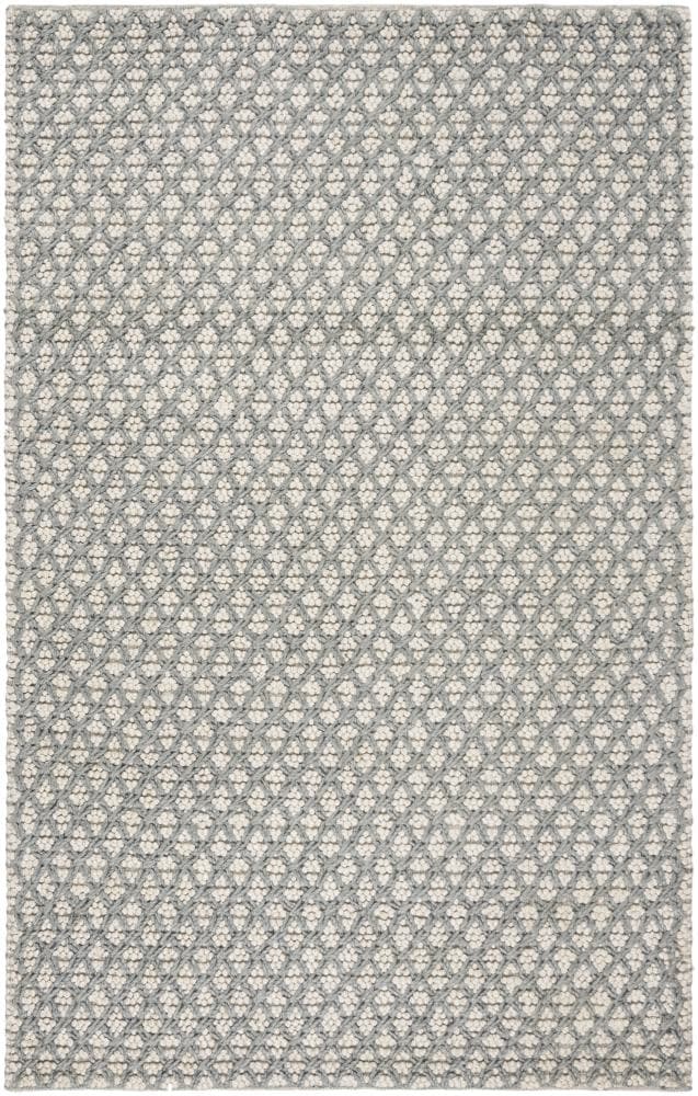 Safavieh NAT404F-5 Natura Jasper 5 x 8 (ft) Synthetic Gray/Beige Rectangular Indoor Trellis Coastal Area rug