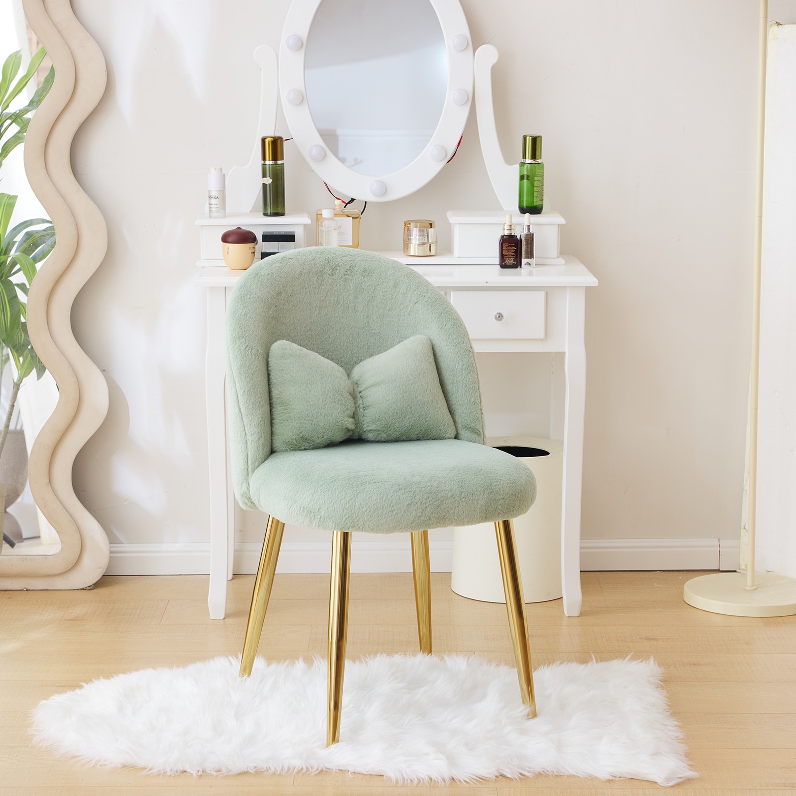 Outopee LO1G98000148 Casual Green Accent Chair