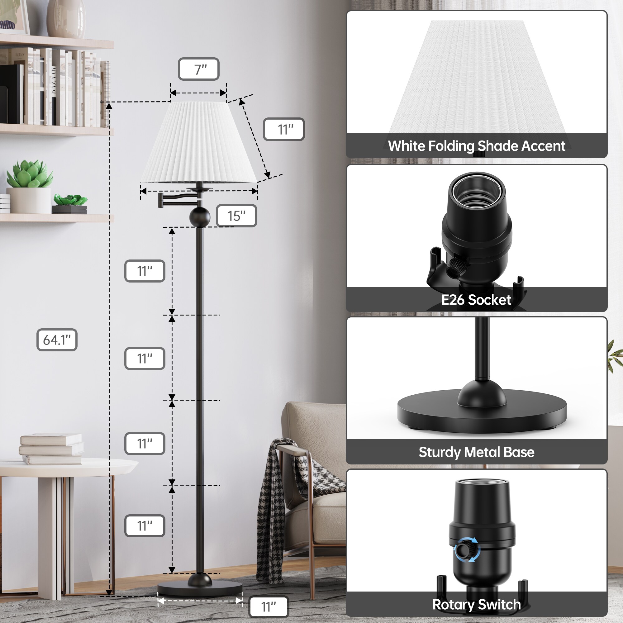 Maxax F241-BK floorlamps - View #7