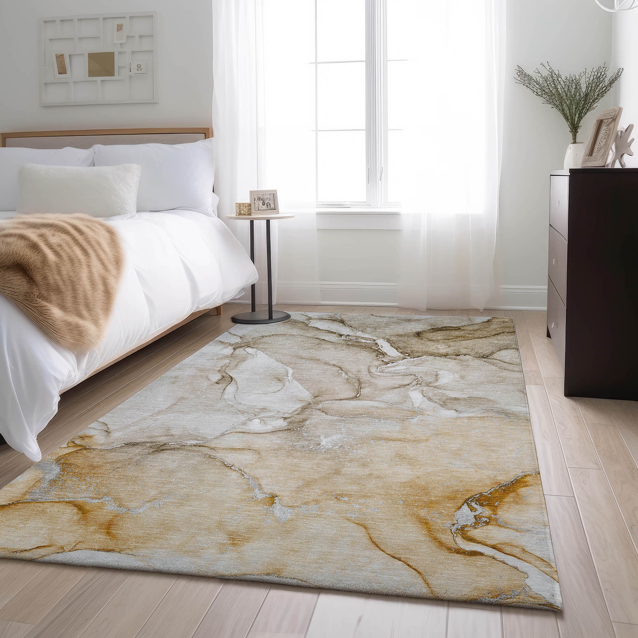 Addison Rugs AMF566TP20X30 Mayfield AMF566TP 2 x 3 (ft) Loomed Polyester Taupe Rectangular Indoor Geometric Machine washable Area rug
