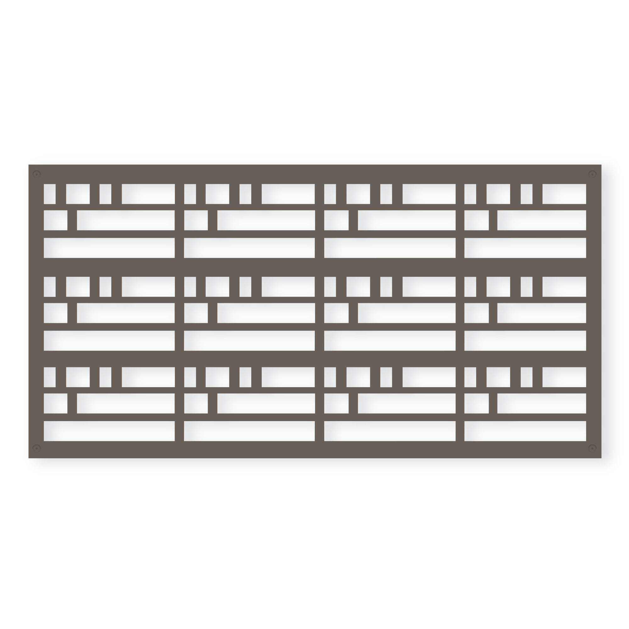 Style Selections 63423-1 48-in x 2-ft Wright Warmstone Polypropylene Decorative Screen panel