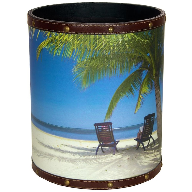 Red Lantern Printed Faux Leather Wood Wastebasket in the Wastebaskets ...