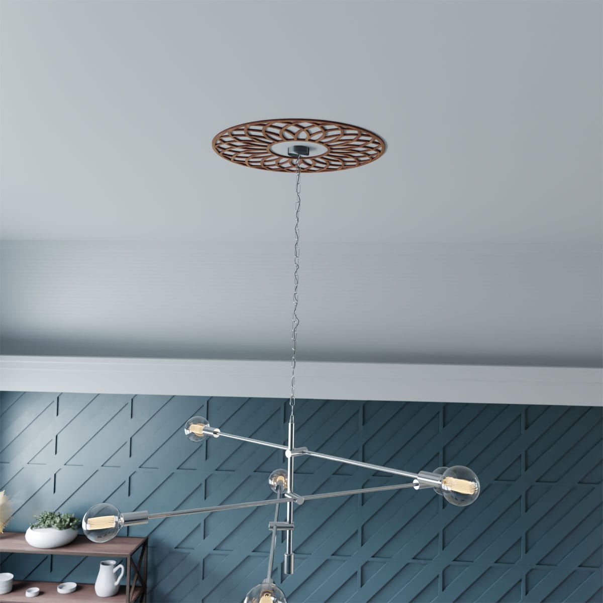 Ekena Millwork CMWP22X22X0250CNWA Ceiling-Medallions - View #7