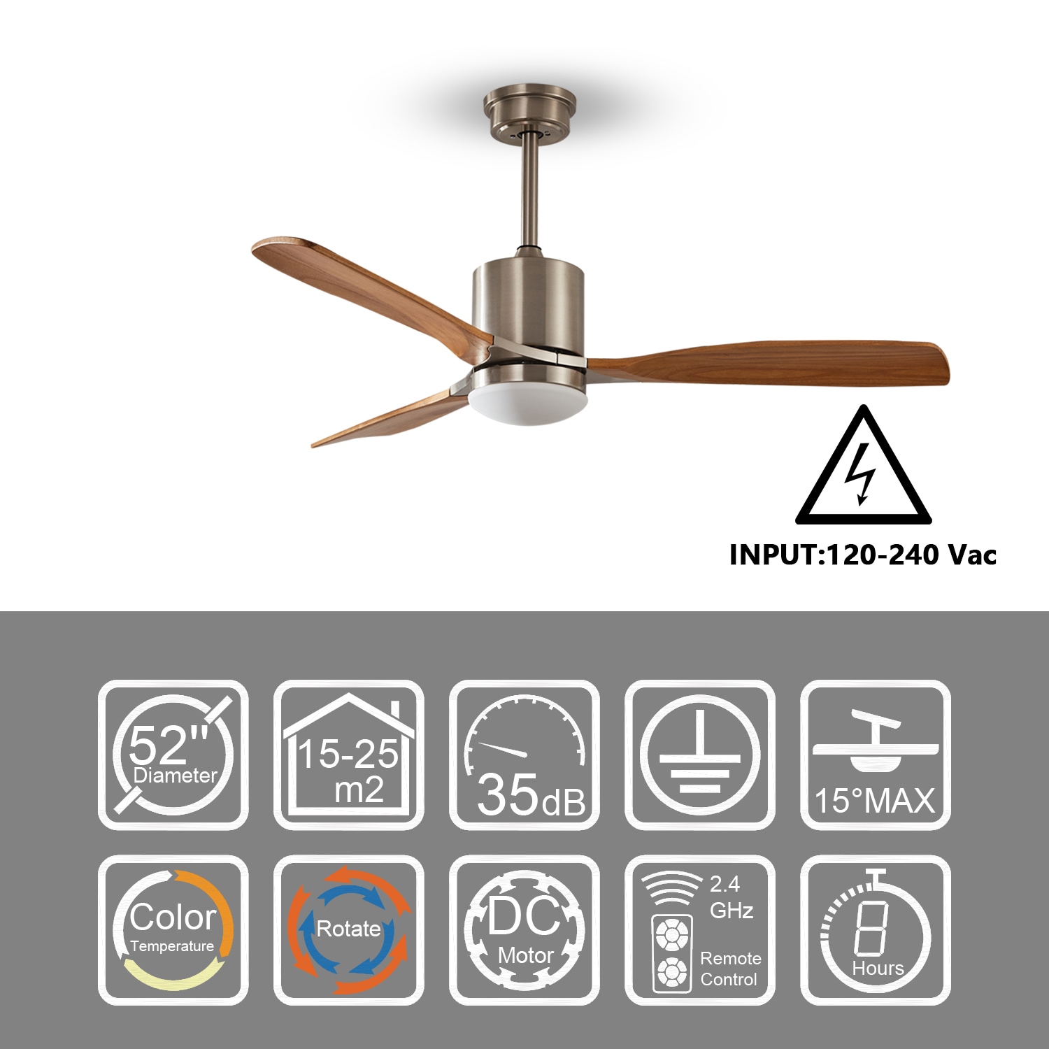 WELLFOR EX-CF5204 Ceiling-Fans - View #7