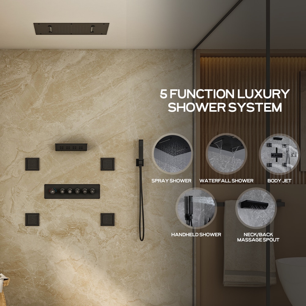 CASAINC KCHS0025-MB Showerhead-Bar-Panels - View #3