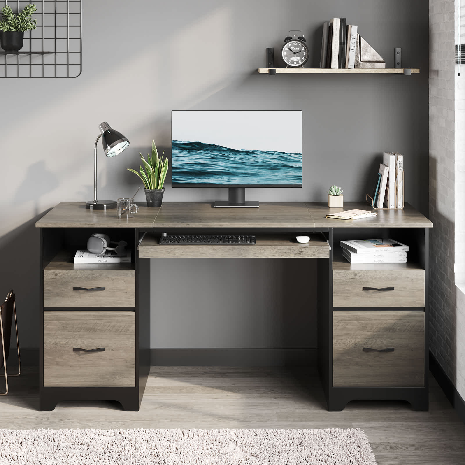 Bestier LOW-H104415L-GRW desks - View #6