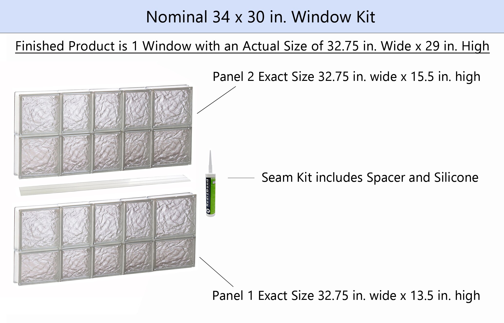 REDI2SET S3430IS Glass-Block-Windows - View #2