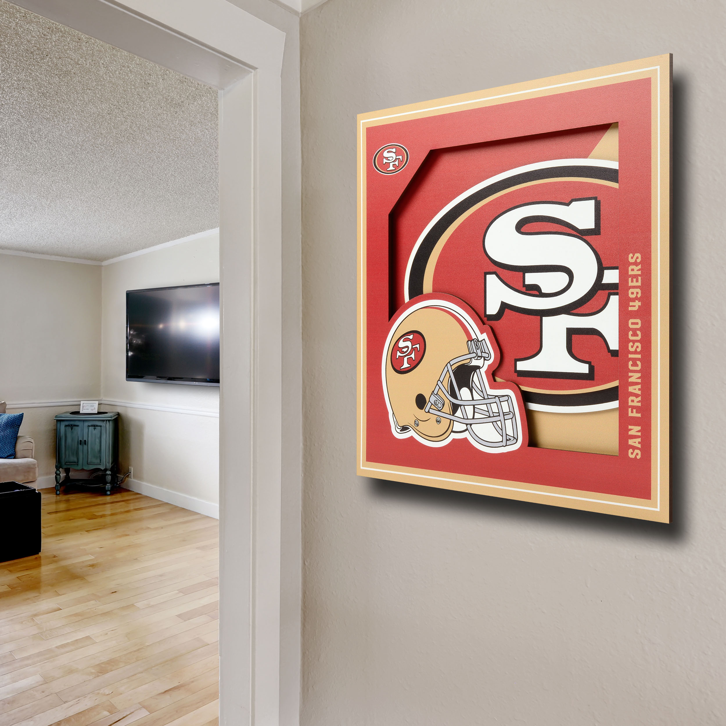 San Francisco 49ers 24 Wrought Iron Wall Art