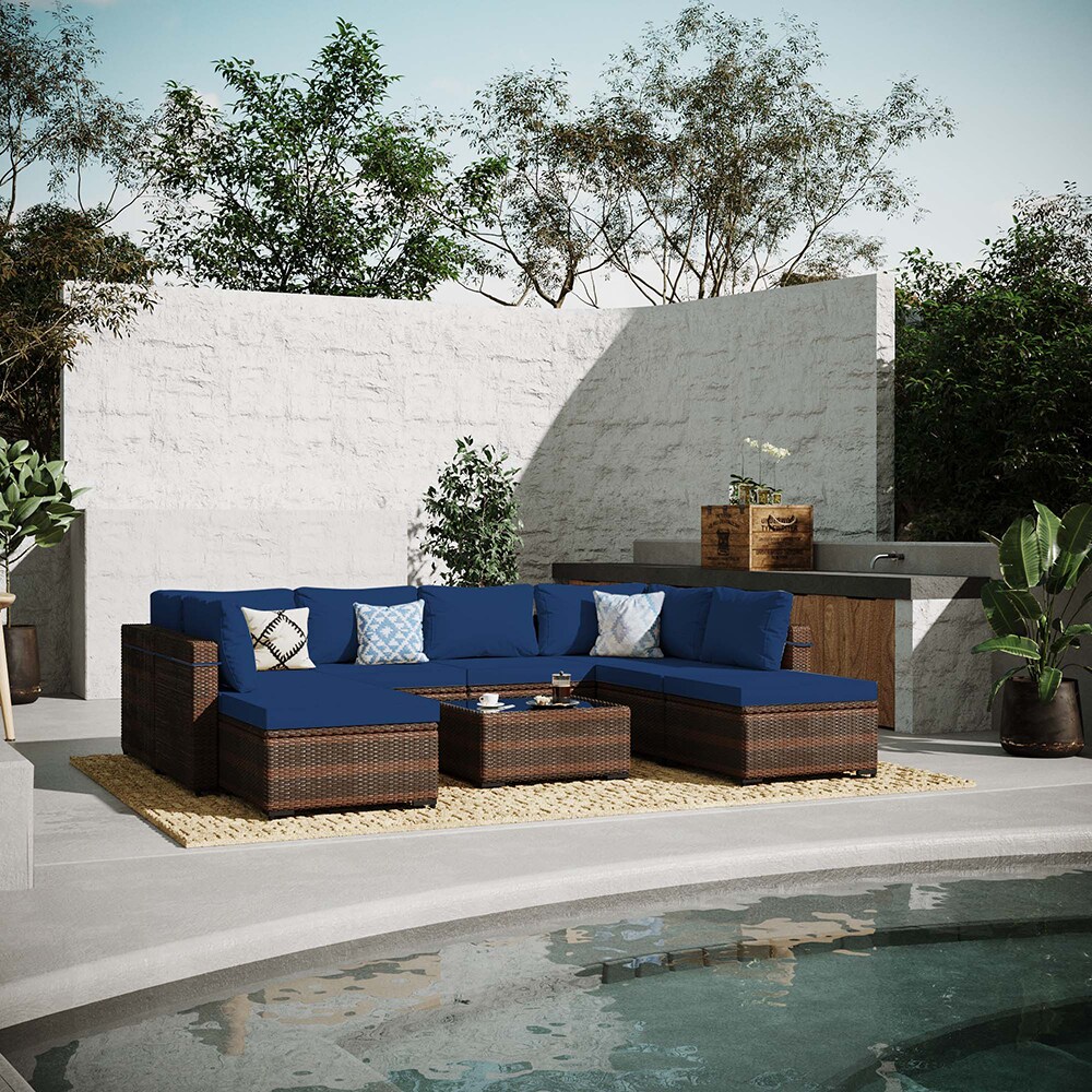 UPHA TBSF-ABCD-NAVYBLUE Patio-Conversation-Sets - View #6