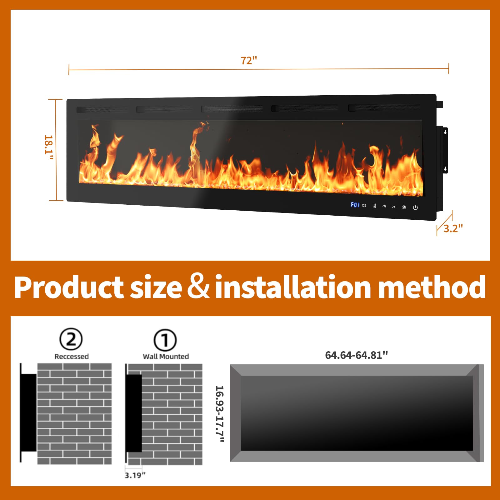 DEXSO ENCOREPHOBA10307 Electric-Fireplaces - View #4
