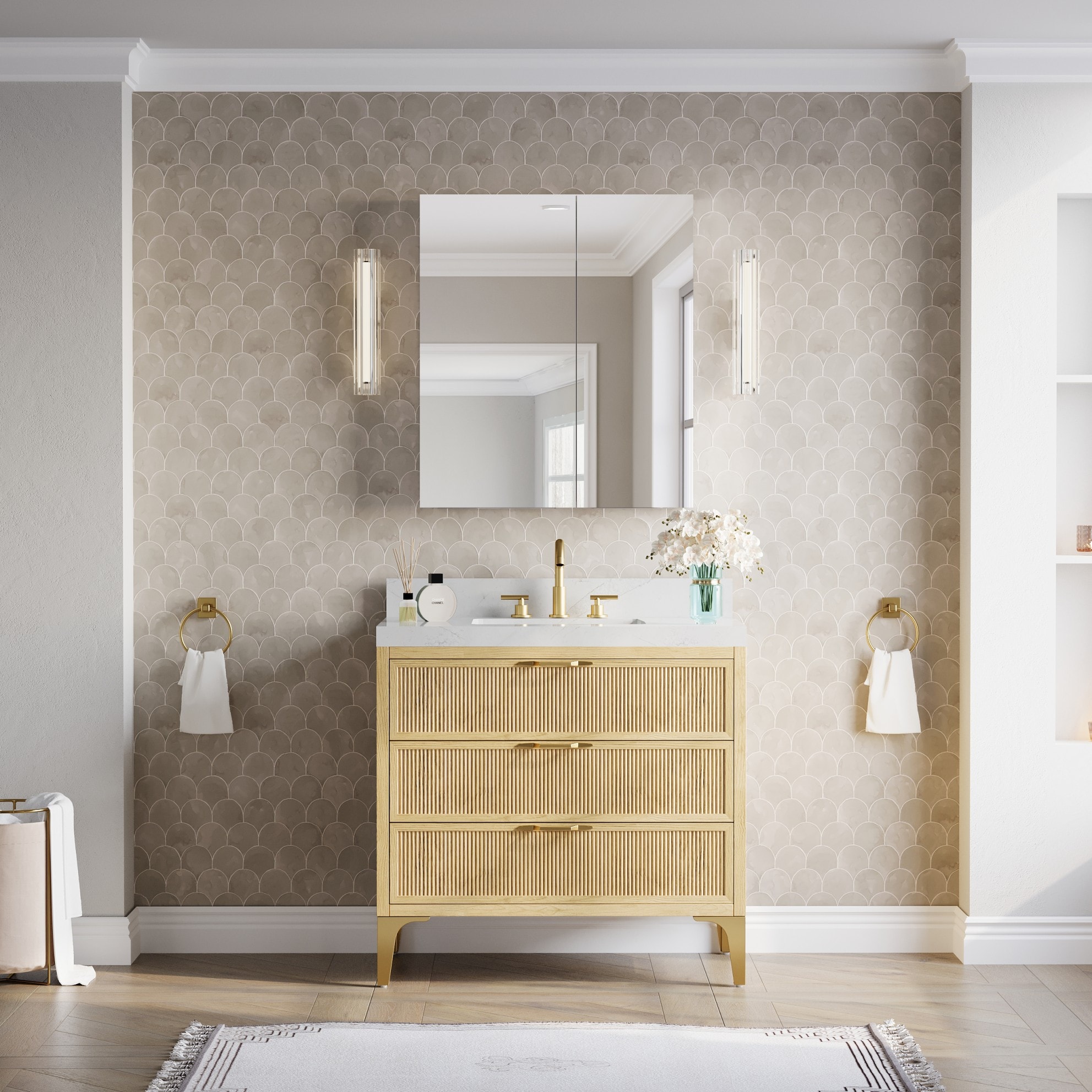 WELLFOR JRA16L12R32 Bathroom-Medicine-Cabinets - View #12