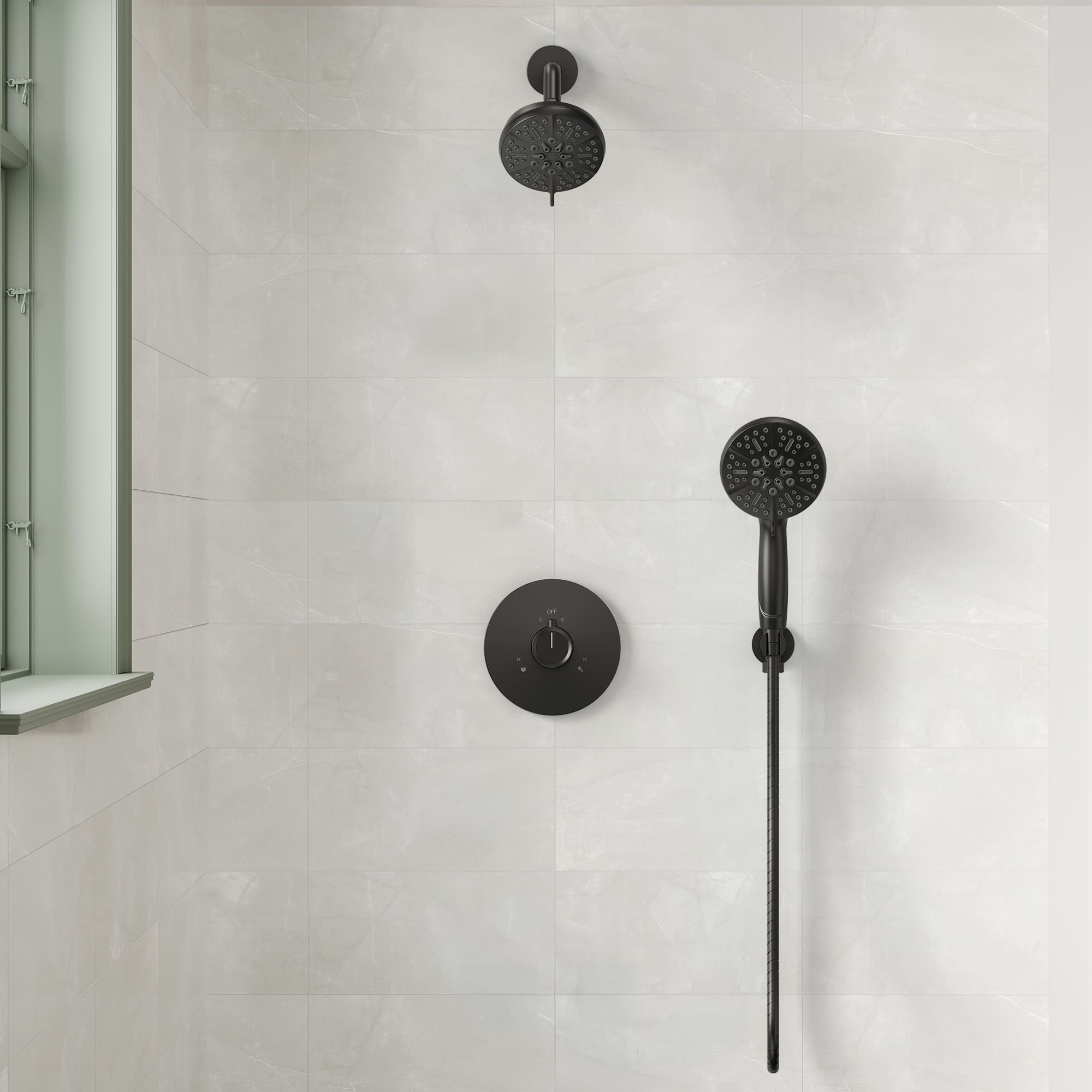 EVERSTEIN SFS-1103-BK Showerhead-Bar-Panels - View #18