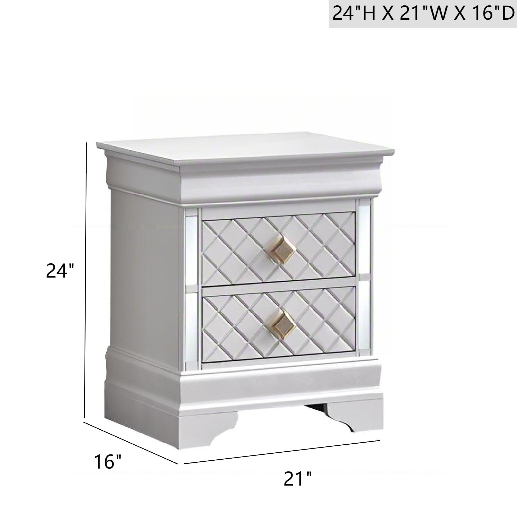 GLANZEND 6514H2PX4 nightstands - View #2