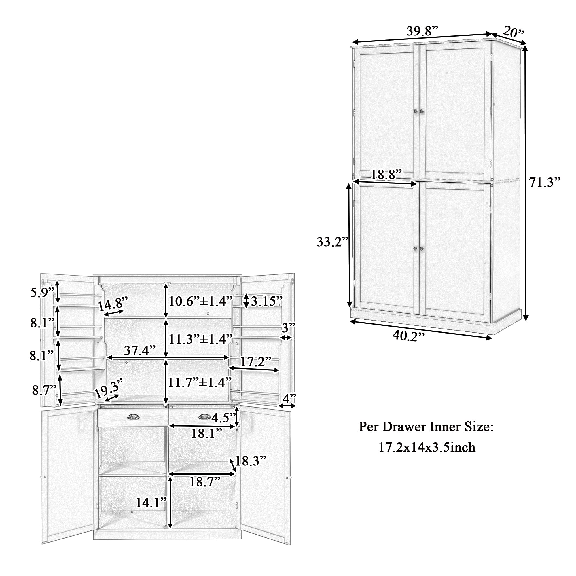 Boyel Living BL-TP0046E Dining-Kitchen-Storarge - View #5