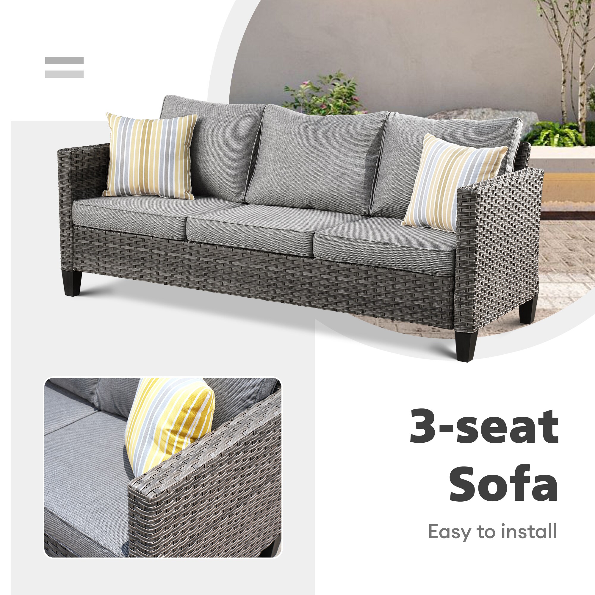 Pouuin SGRS206L Patio-Conversation-Sets - View #5