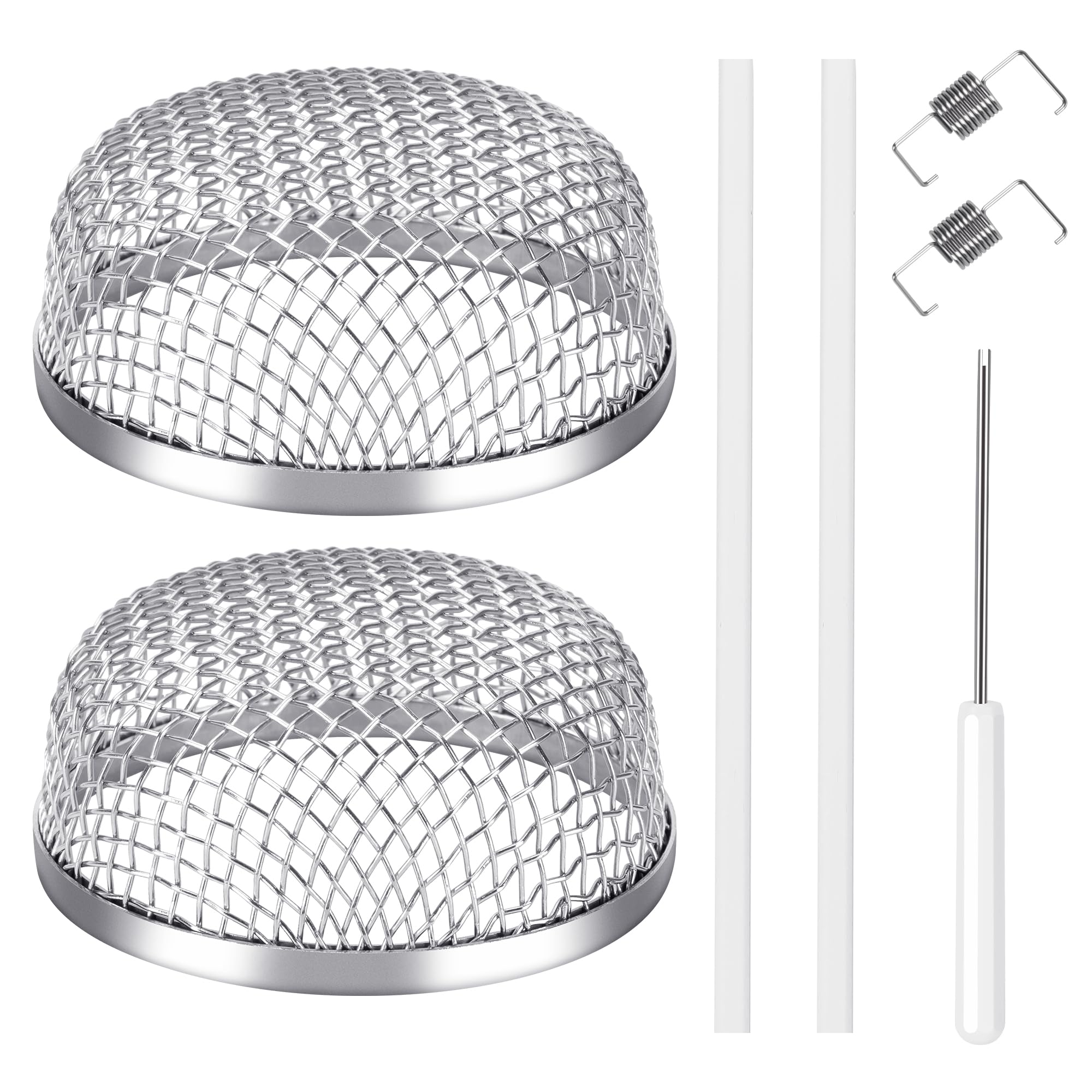 Etokfoks  RV Furnace Vent Screen Heater Vent Cover 2 Pack Stainless Steel Mesh Bug Protection Rust Corrosion Resistant