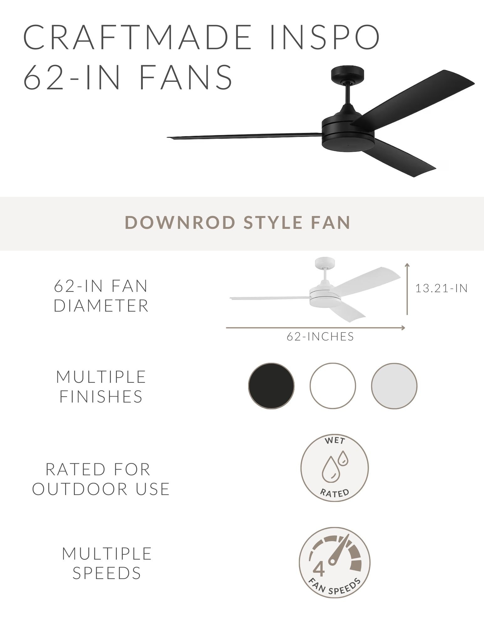 Craftmade INS62FB3 Ceiling-Fans - View #2