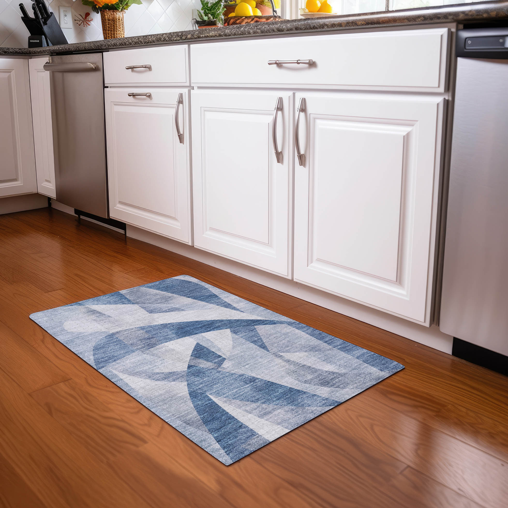 Addison Rugs ACN1836DN20X30 Chantille ACN1836DN 1 x 2 (ft) Loomed Denim Rectangular Indoor/Outdoor Machine washable Pet Friendly Area rug