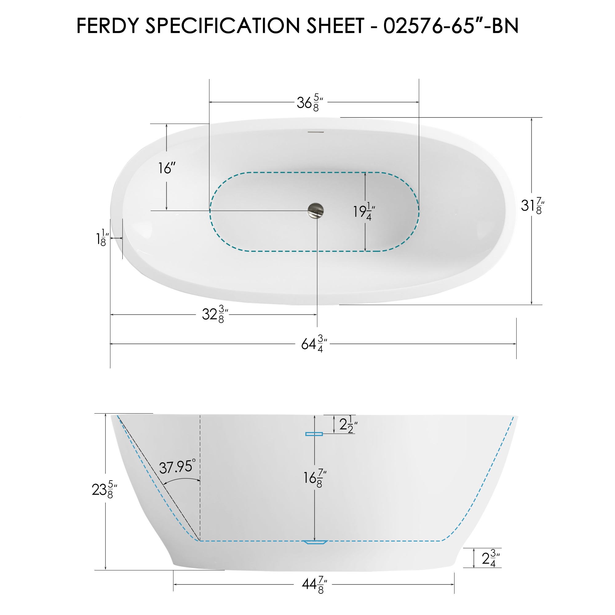 FerdY FERDY-02576-1645-BN bathtubs - View #12