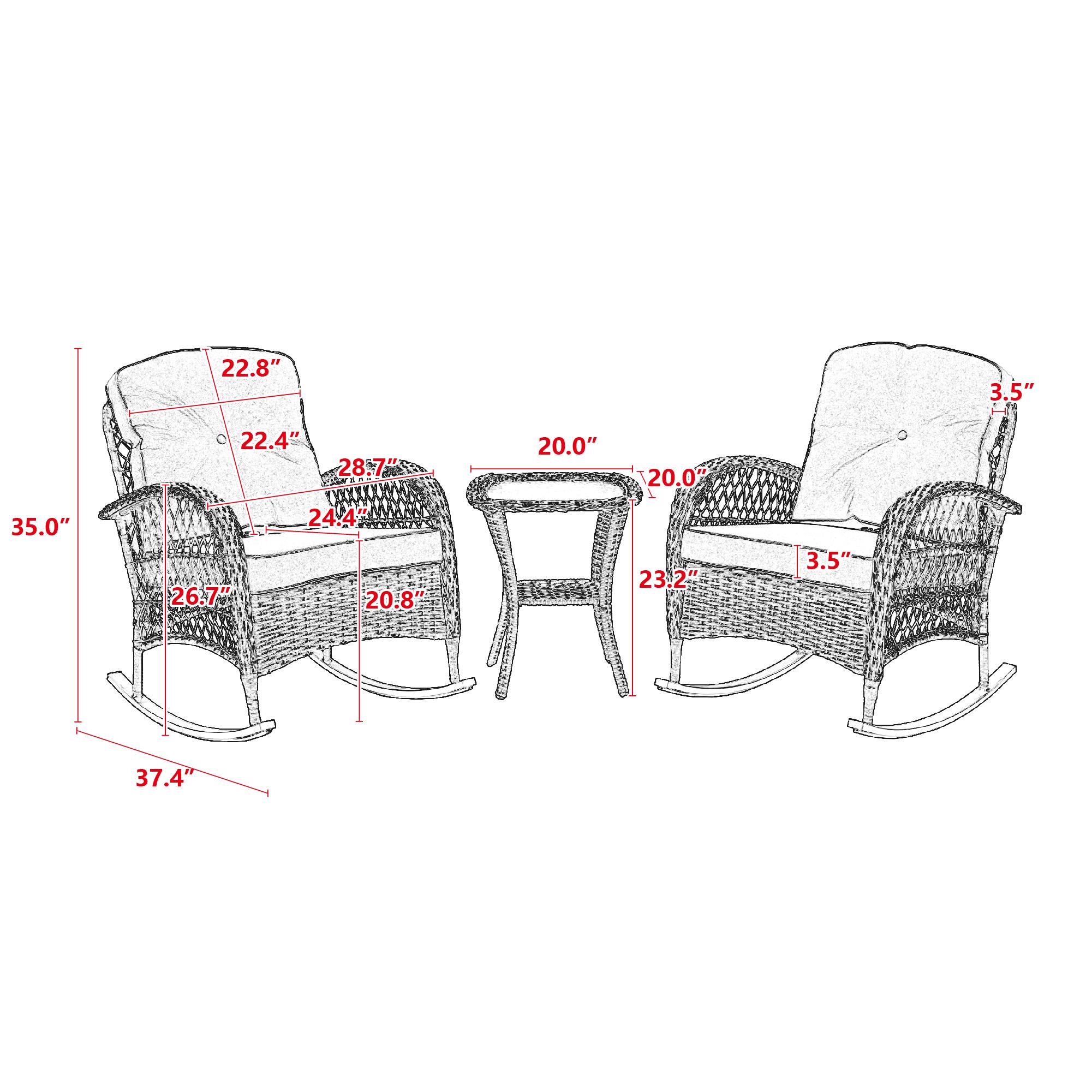 Bayfeve BF-9350HF Patio-Conversation-Sets - View #5