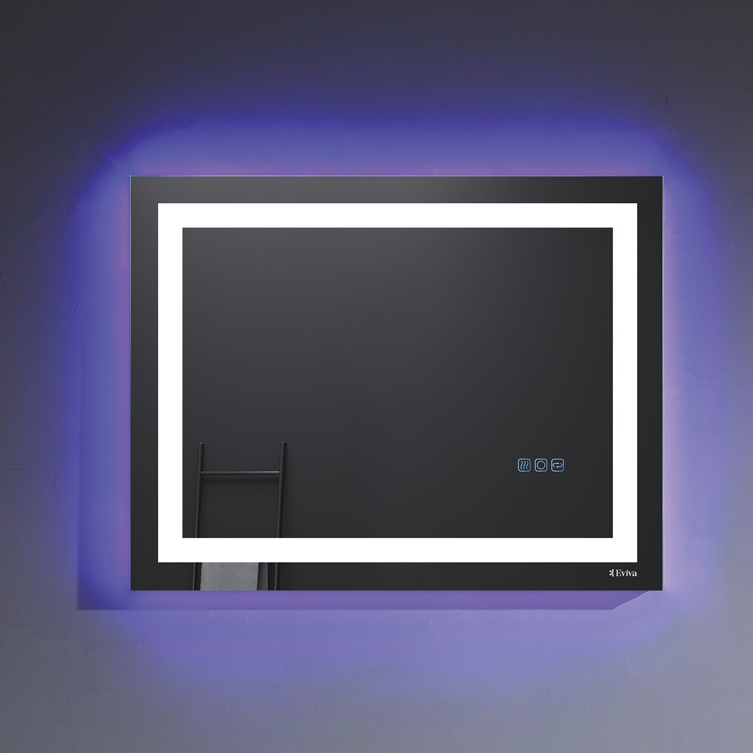Eviva EVMR52-31X24-LED Deco 24-Inches x 31-Inches Framed Frameless Rectangle LED Lighted Bathroom Vanity Mirror ( Glass )